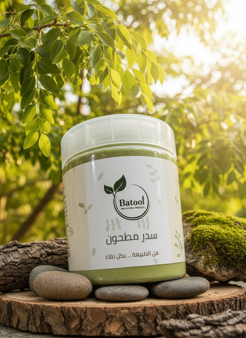 أوراق شجرة السدر الخضراء الطبيعية، عالية الجودة، تُستخدم لإنتاج مسحوق السدر المطحون 100% للشعر والبشرة